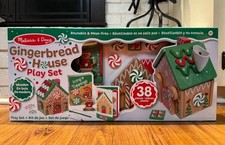 Melissa & Doug Gingerbread House Wooden Play Set 38 Pieces New 