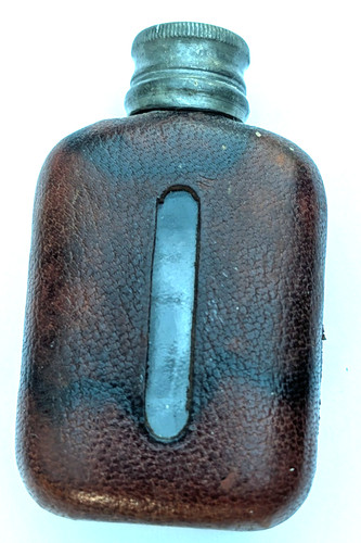 Vintage leather covered - vintage, pocket