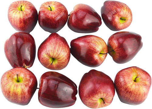 Lifelike fake dark red apple - fake,