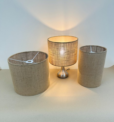 Natural hessian light shades - light,