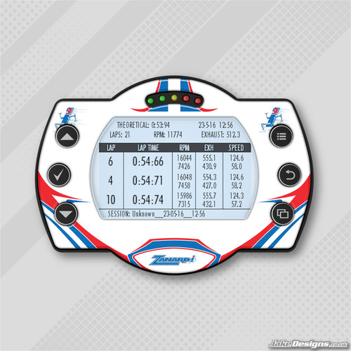 Zanardi style gel sticker - gel, for