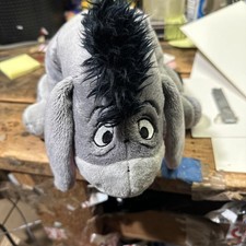 16” Disney Store Eyeore Plush Toy Winnie The Pooh Stuffed Animal Detachable Tail