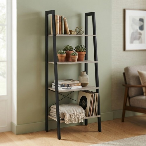Greige black tier ladder - &, 4-tier