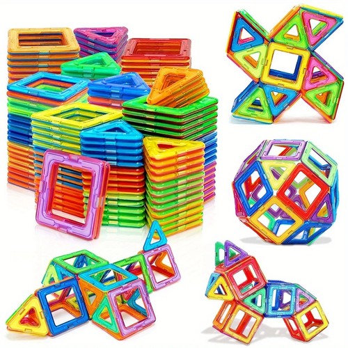 Magnetic building blocks - building, 3d