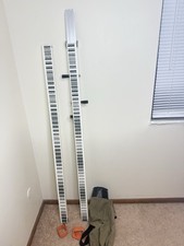 Topcon 2 Section Aluminum Fiberglass digital level staff Rod-Stick w/Bubble