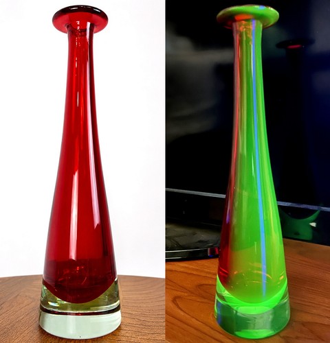 Large murano cased red uranium - large,