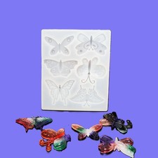 1 x 3D 6 Butterflies Silicone