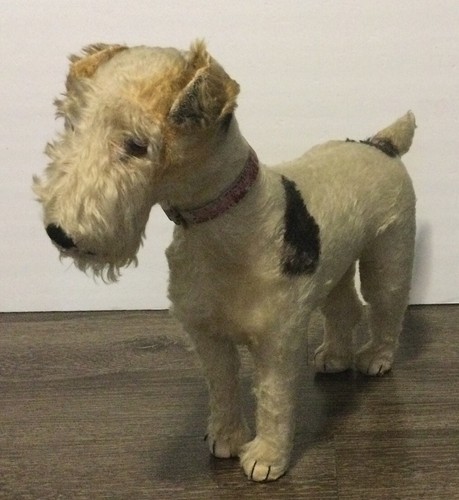 Vintage steiff fox terrier dog - vintage,