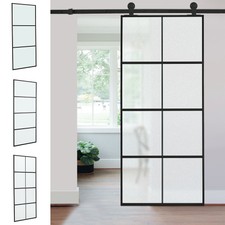 Sliding Barn Glass Door Set