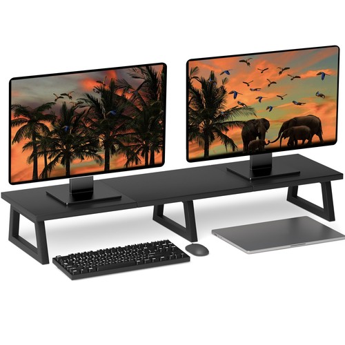 Dual monitor riser - dual,