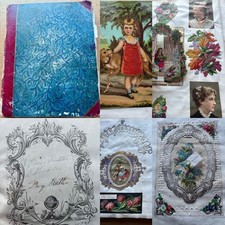 1850s Victorian scrap album