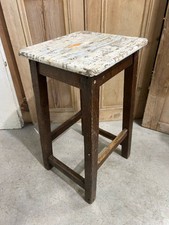 Vintage Wood Stool School