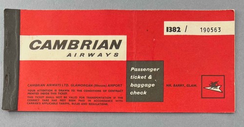 Cambrian airways used airline - cambrian,