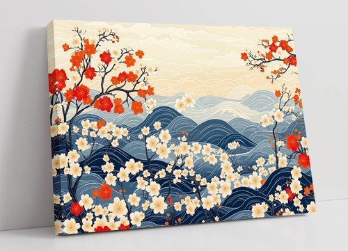 Japanese style mountain art - japanese,
