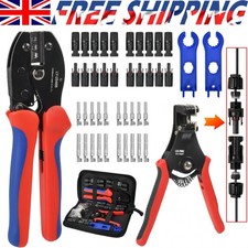 Professional Crimping Tool Kit with 10 Pair Connectors Solar Panel Cable Crimper