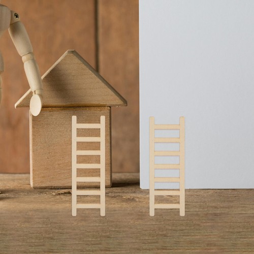 2pcs mini wooden - wooden, ladders