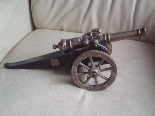 Large brass and wood - brass,