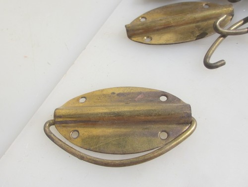 Vintage brass drawer handle - vintage,
