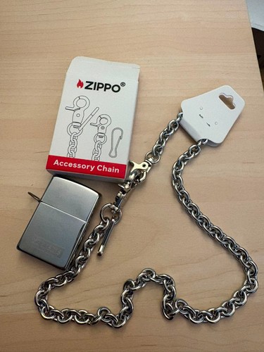 Supreme chain zippo silver - supreme,