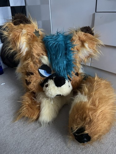 Golden tiger fursuit - tiger, (head