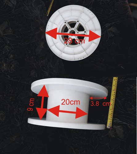 Large plastic cable reel spool - large,