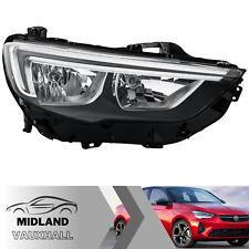 Headlight Vauxhall Insignia B Drivers Side Black Halogen With LED DRL 2017-2021