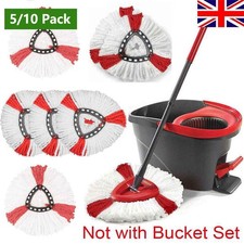 10x Replacement for Vileda Mop Heads Refill Turbo Microfiber Spin Mop Easy Wring