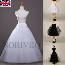UK Stocks RULTA Retro Petticoat Women Net Rockabilly White/Black Underskirt N1