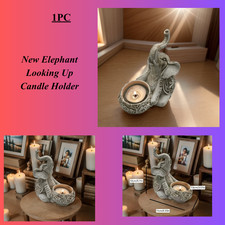 New Elephant Looking Up Candle