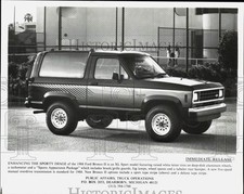 1988 Press Photo Ford Bronco