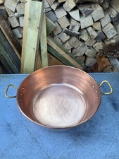 Vintage French Copper Confiture Conserves Jam Making Pan 1.9kg