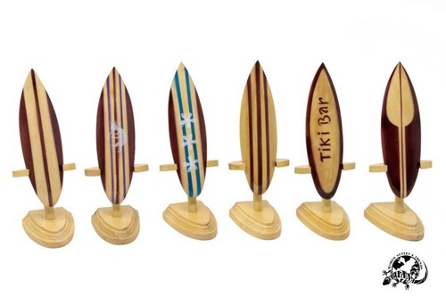 Surfboard wooden mini model - surfboard,