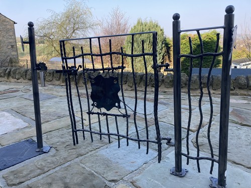 Wrought iron garden gate heavy - wrought,