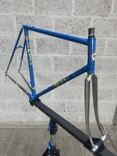 Vintage Rossin Record Frameset 56 x 56cm BLUE MET & CHROME. RESTORED