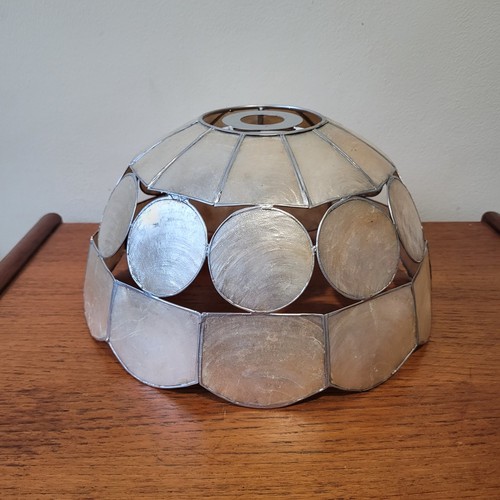 Capiz shell lampshade vintage - shell,