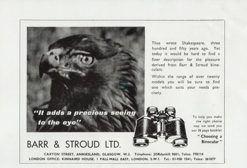 Original 1967 advert - for, barr