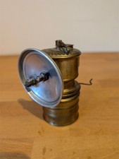 Vintage Brass Carbide Hat Lamp