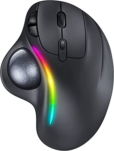 Wireless trackball mouse rgb - wireless,