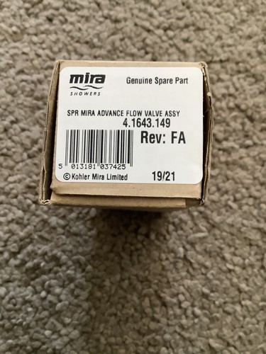 Mira advance shower flow valve - flow,
