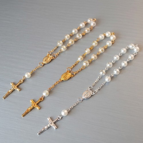 Lovely rosary beads necklace - rosary,