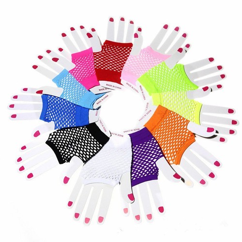 Short fishnet gloves lace - short,