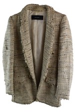 ZARA BASIC Beige Blazer Jacket