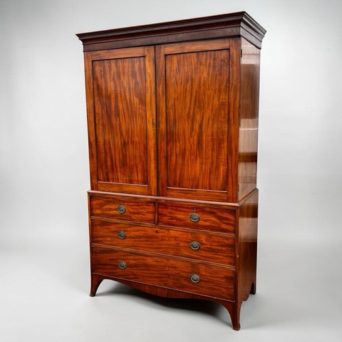 Georgian flame mahogany linen - mahogany,