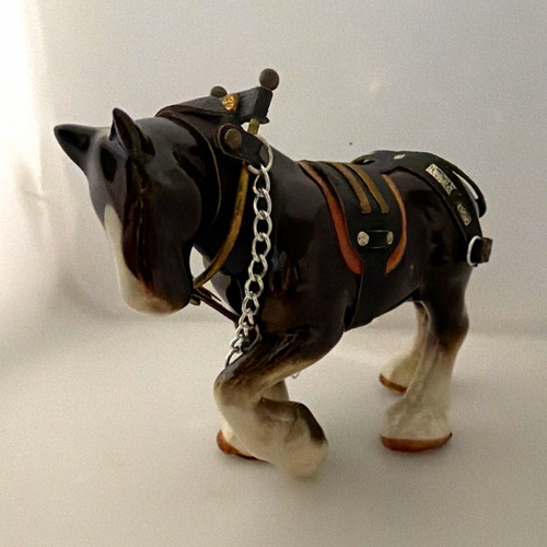Vintage pottery shire - shire, horse