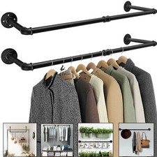 Industrial Pipe Clothing Rack