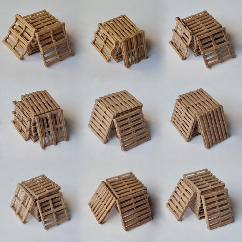 Model railway wooden - model,