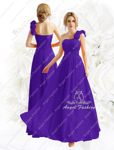 One shoulder chiffon - shoulder,