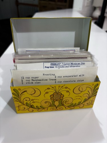 Vintage recipe box - vintage,