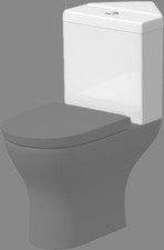 Bathroom Corner Toilet Cistern White Gloss Ceramic - Cistern Only