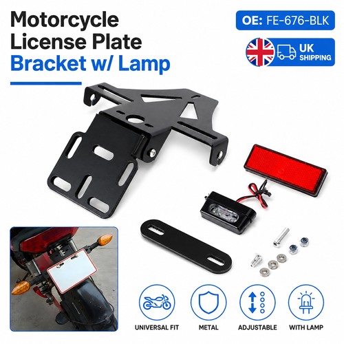Motorcycle rear plate holder - plate,